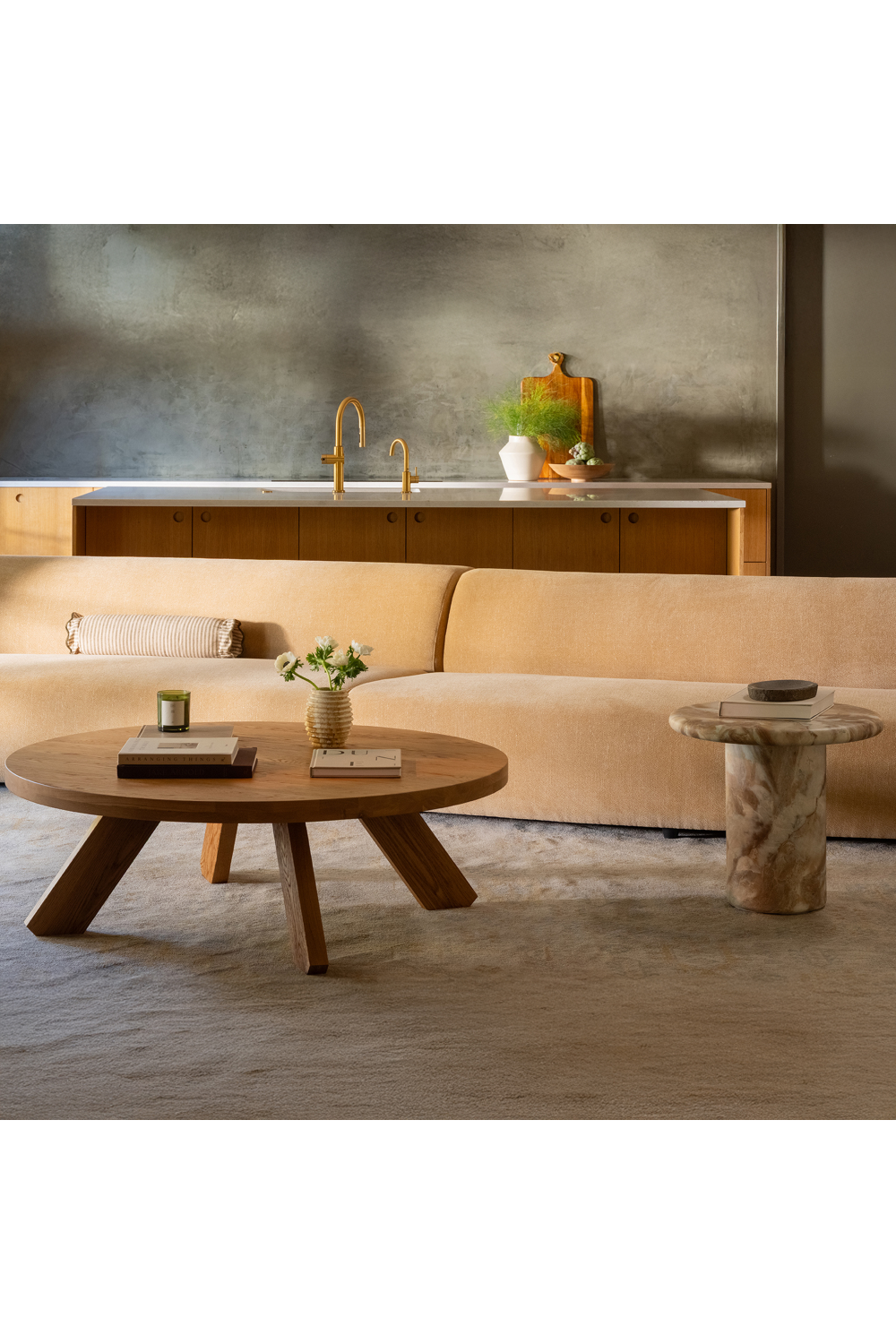 2-Piece Wave Modular Sofa | Novi Living Naomi | Oroa.com