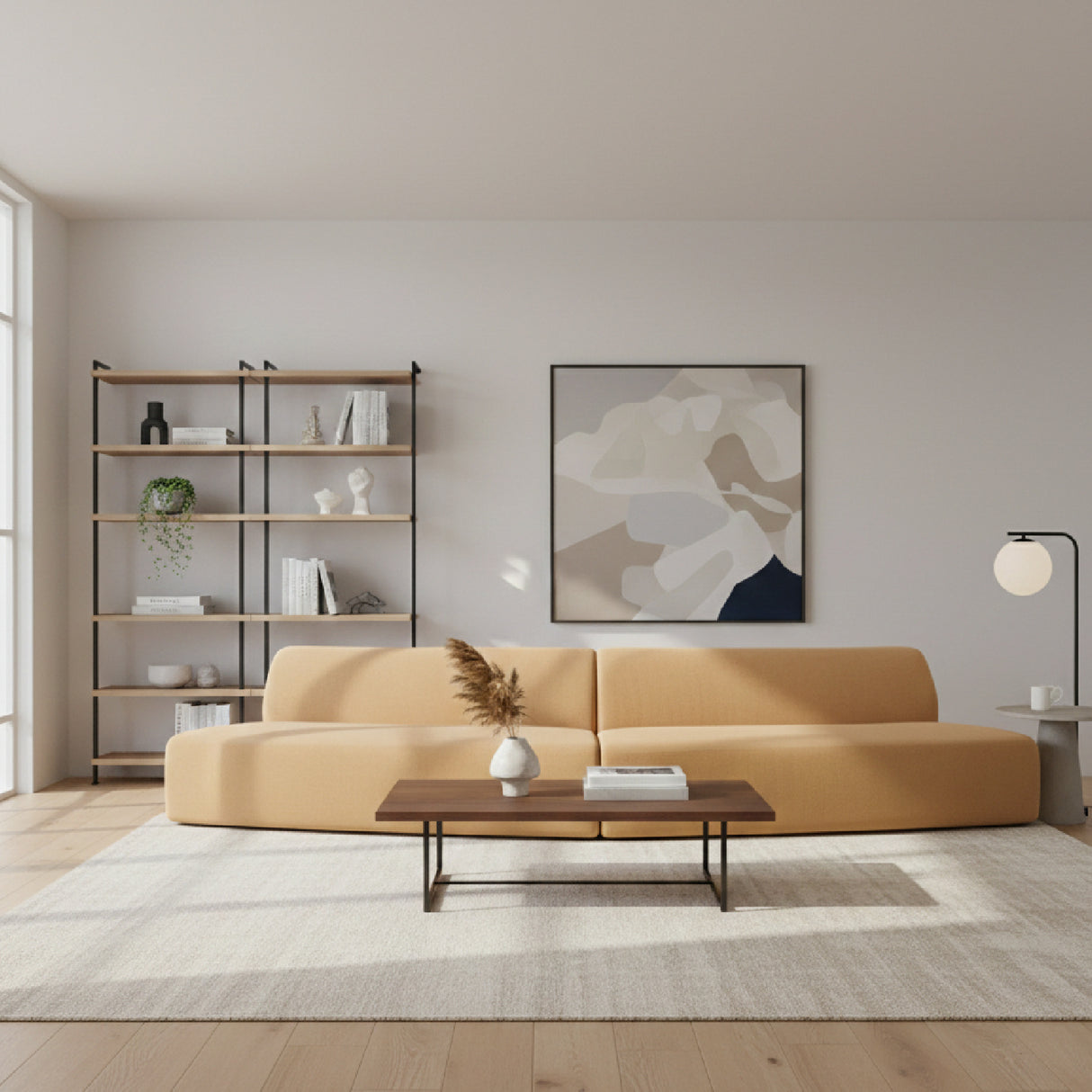   Convex 2-Piece Modular Sofa | Oroa.com
