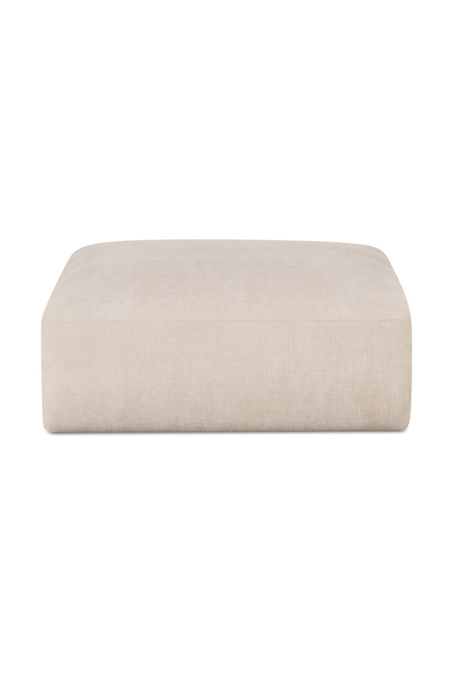 Chenille Square Ottoman | Novi Living Matina | Oroa.com