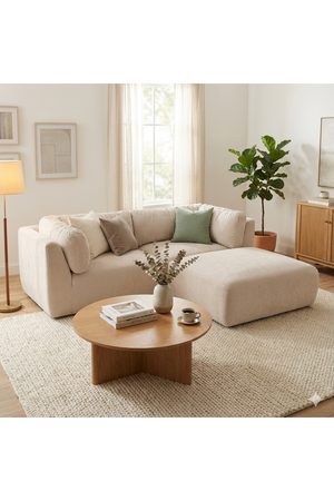 Chenille Sectional Corner Sofa | Novi Living Matina | Oroa.com
