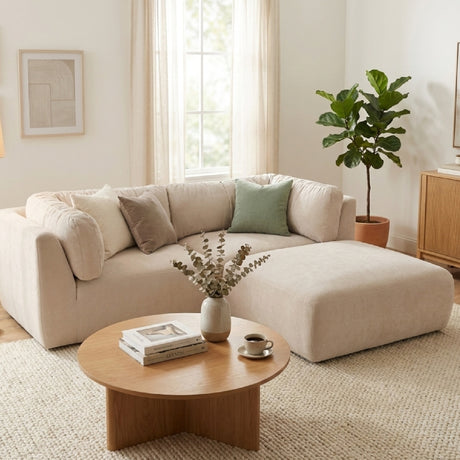 Chenille Sectional Corner Sofa | Novi Living Matina