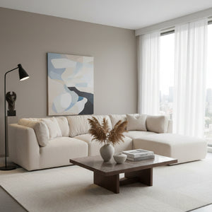   Modern European furniture - Chenille Lounge Modular Sofa - www.oroa.com | Oroa.com