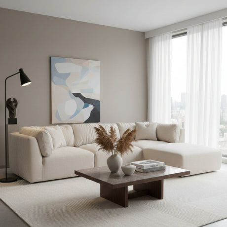 Chenille Lounge Modular Sofa | Novi Living Matina