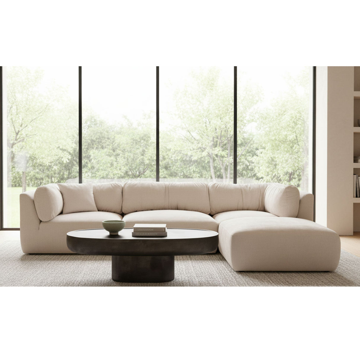 Chenille Lounge Modular Sofa | Novi Living Matina