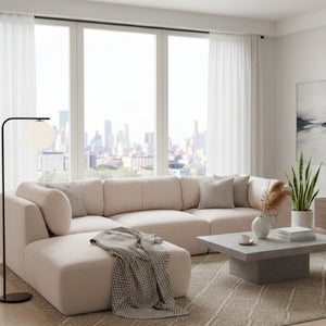 Chenille Lounge Modular Sofa | Novi Living Matina