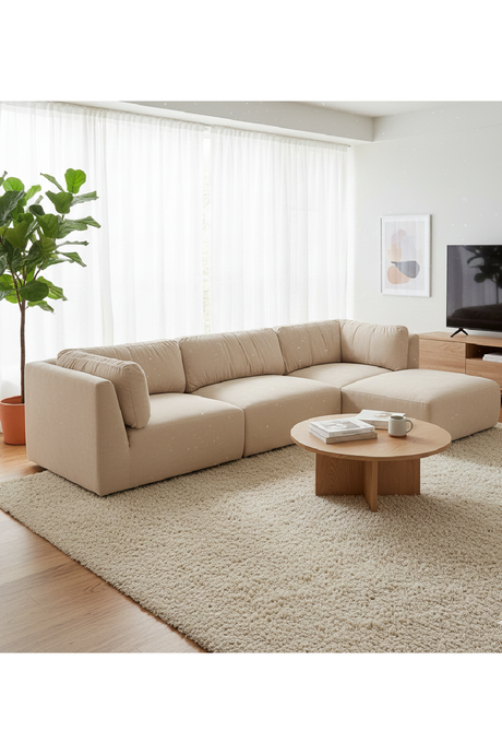 Chenille Modular Sofa | Novi Living Matina | Oroa.com