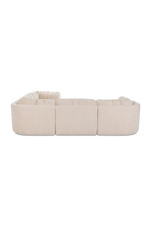 Chenille L-Shaped Modular Sofa | Novi Living Matina | Oroa.com