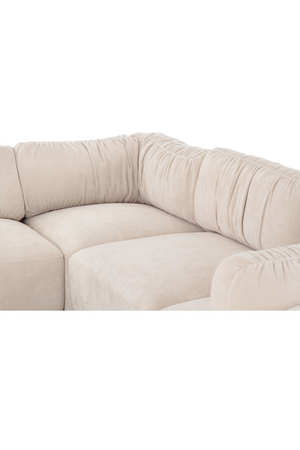 Chenille L-Shaped Modular Sofa | Novi Living Matina | Oroa.com