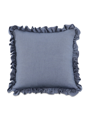   Ruffled-Edge Linen Cushion | Oroa.com