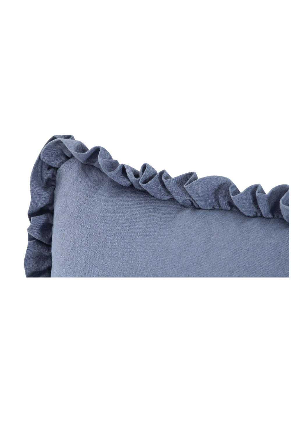   Ruffled-Edge Linen Cushion | Oroa.com