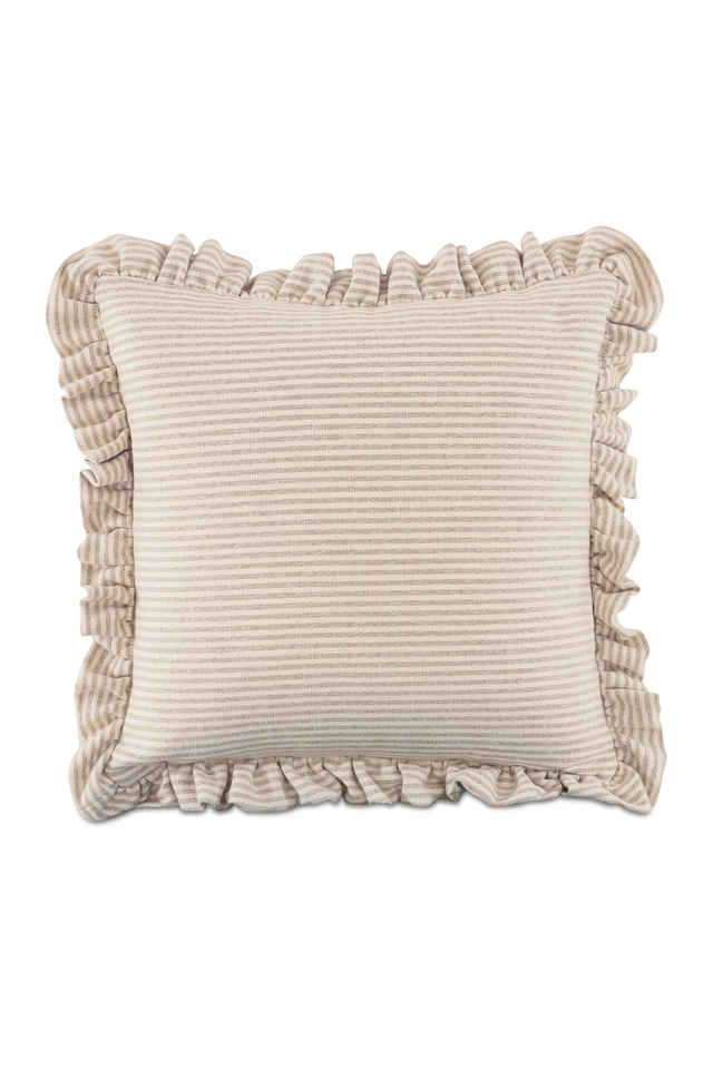 Ruffled-Edge Linen Cushion | Novi Living Betty | Oroa.com