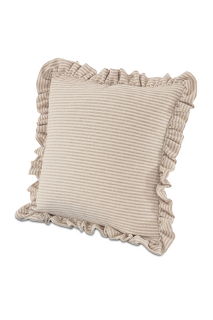   Ruffled-Edge Linen Cushion | Oroa.com