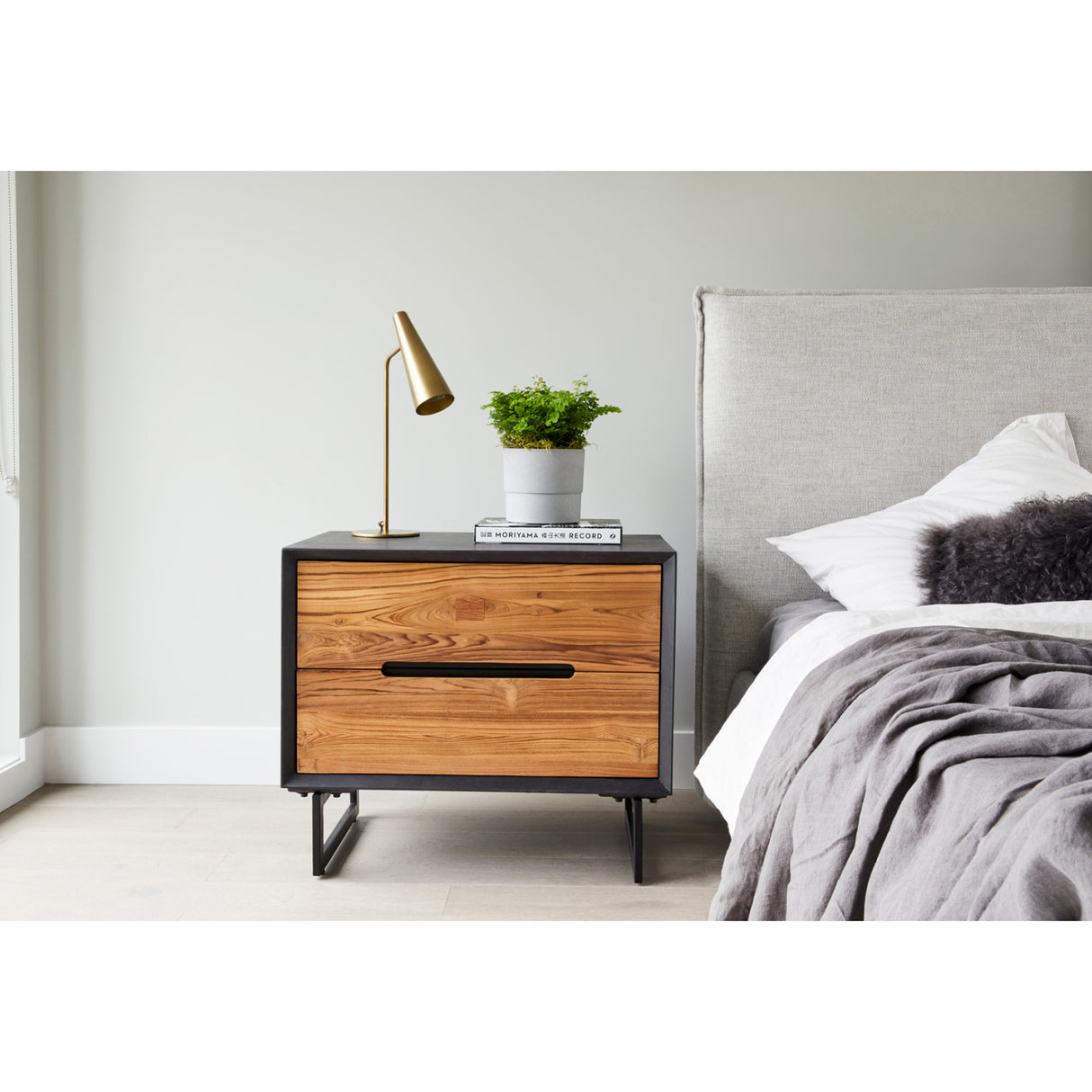 Modern European furniture - Brass Conical Table Lamp - www.oroa.com