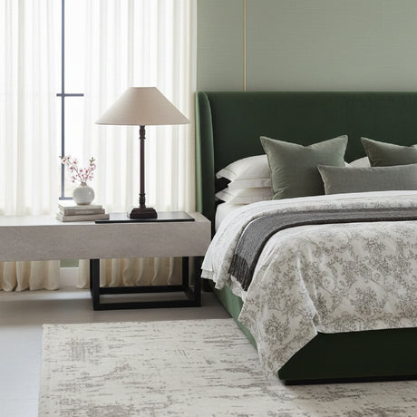 Modern European furniture - Linen Shade Table Lamp - www.oroa.com