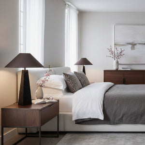 Modern European furniture - Aged Black Table Lamp - www.oroa.com