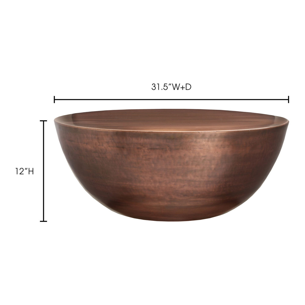 Modern European furniture - Metallic Round Coffee Table - www.oroa.com