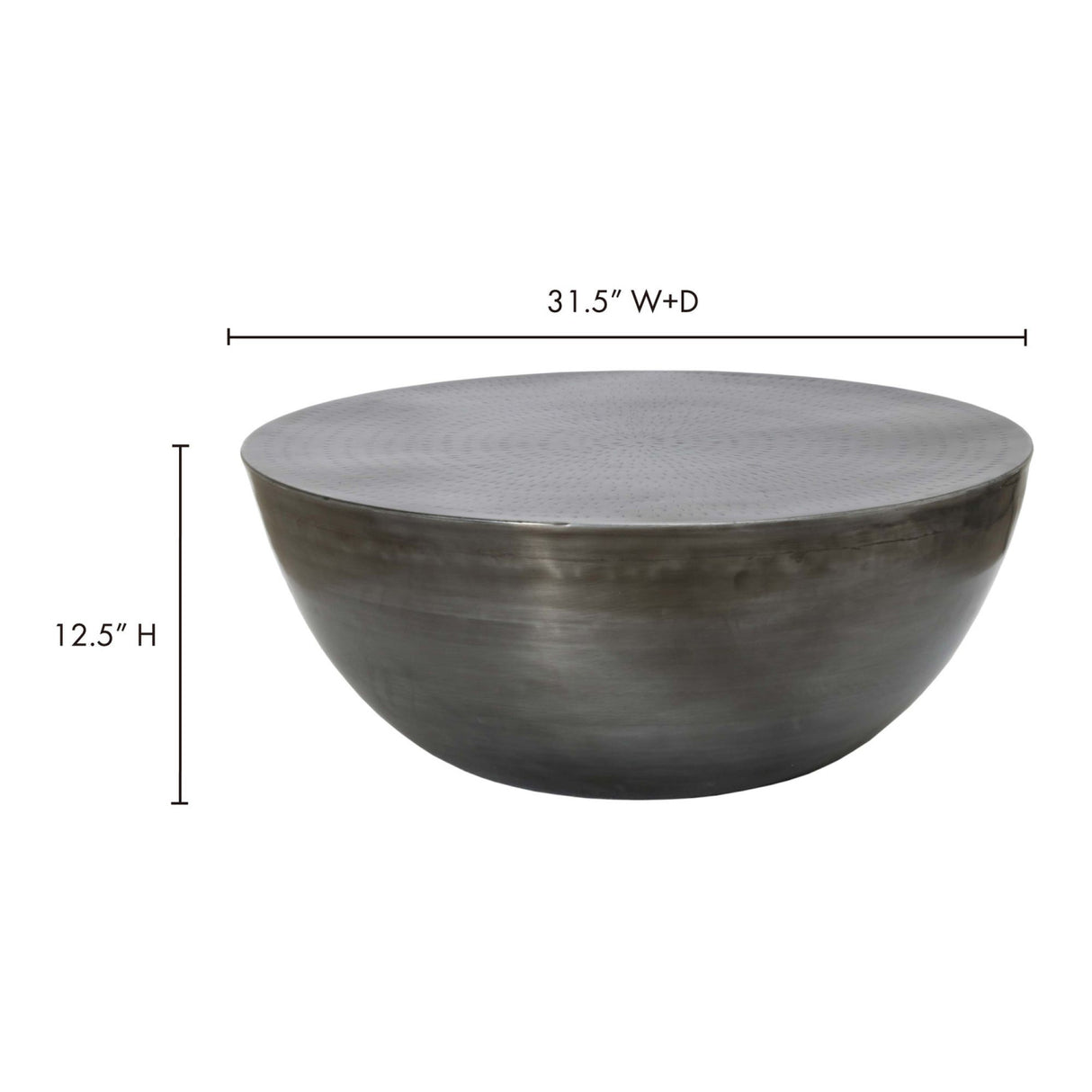 Modern European furniture - Metallic Round Coffee Table - www.oroa.com