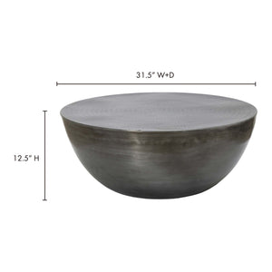 Modern European furniture - Metallic Round Coffee Table - www.oroa.com