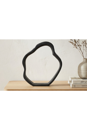 Black Abstract Tabletop Sculpture | Novi Living Eminence | Oroa.com