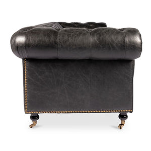 Modern European furniture - Tufted Chesterfield Leather Sofa - www.oroa.com