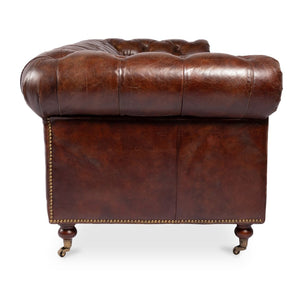 Modern European furniture - Tufted Chesterfield Leather Sofa - www.oroa.com