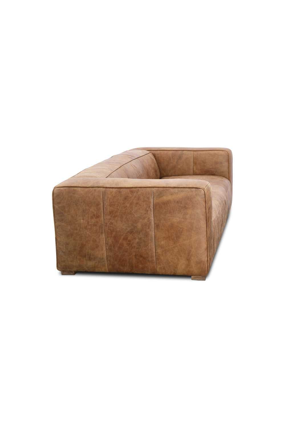Modern European furniture - Brown Leather Sofa - www.oroa.com