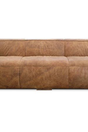Modern European furniture - Brown Leather Sofa - www.oroa.com