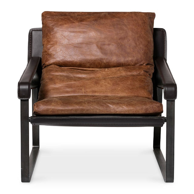Modern European furniture - Leather Modern Classic Accent Chair - www.oroa.com