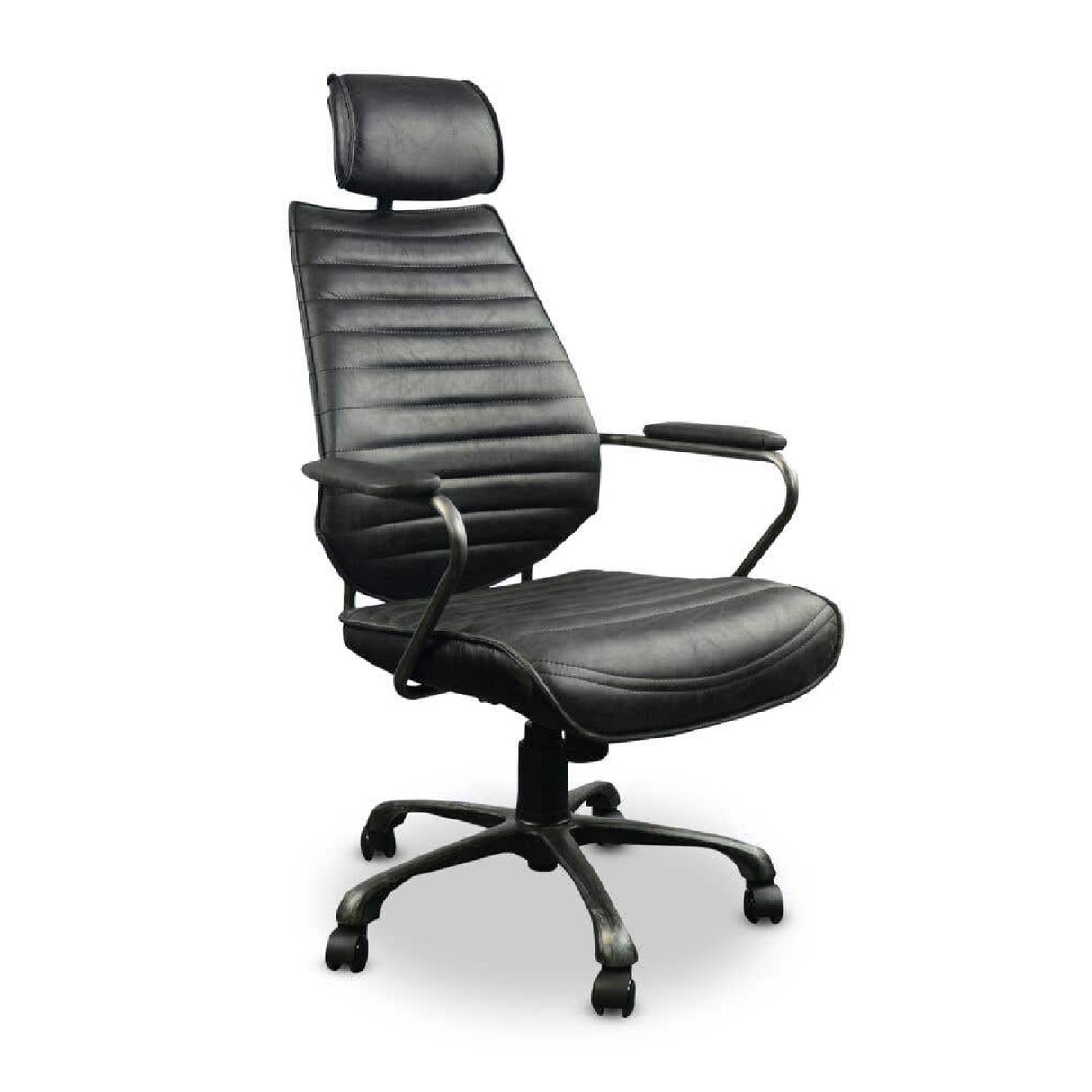 Modern European furniture - Adjustable Leather Office Chair - www.oroa.com