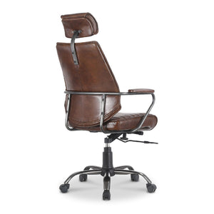 Modern European furniture - Adjustable Leather Office Chair - www.oroa.com