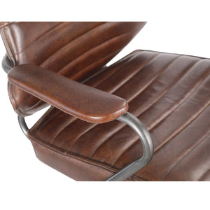 Modern European furniture - Adjustable Leather Office Chair - www.oroa.com