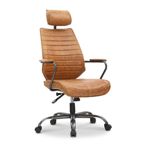 Modern European furniture - Adjustable Leather Office Chair - www.oroa.com