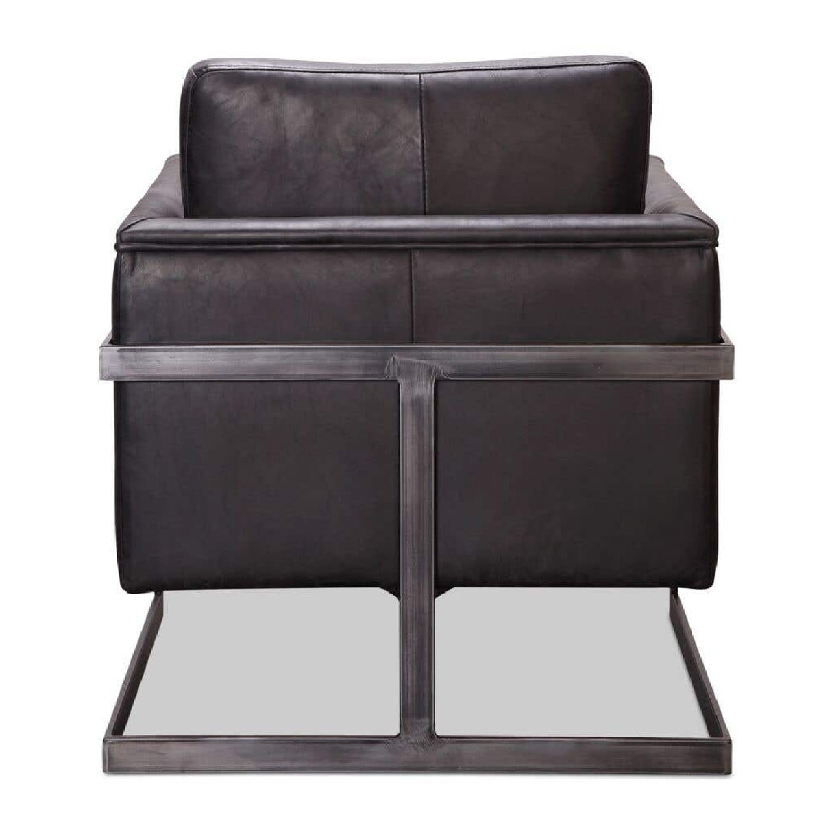 Modern European furniture - Leather Cantilevered Club Chair - www.oroa.com