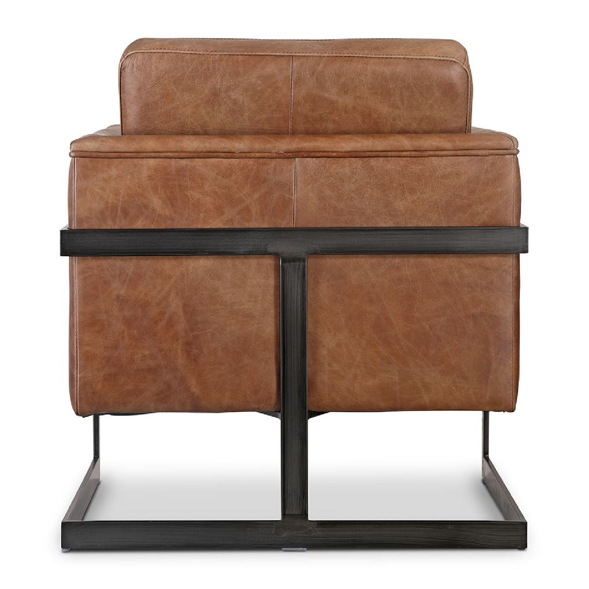 Modern European furniture - Leather Cantilevered Club Chair - www.oroa.com