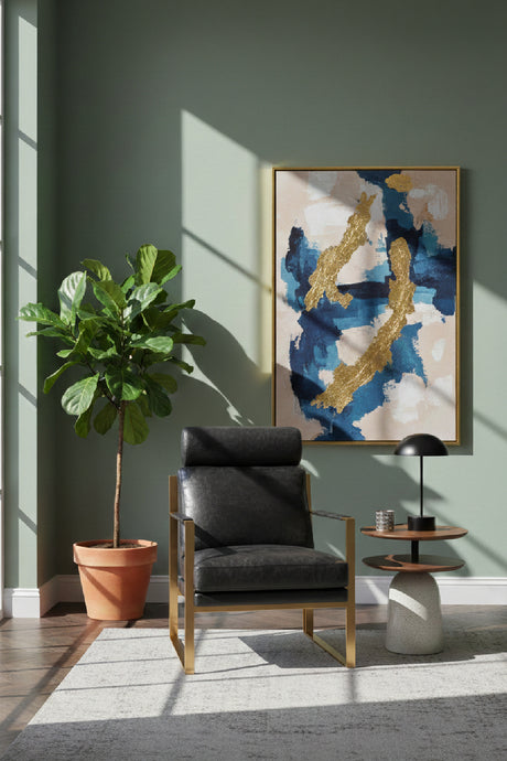 Modern European furniture - Black Leather Occasional Chair - www.oroa.com