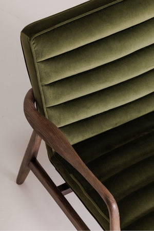   Modern European furniture - Green Velvet Tufted Lounge Chair - www.oroa.com | Oroa.com