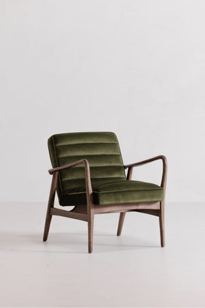   Modern European furniture - Green Velvet Tufted Lounge Chair - www.oroa.com | Oroa.com