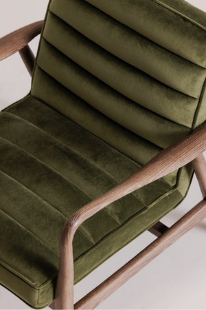   Modern European furniture - Green Velvet Tufted Lounge Chair - www.oroa.com | Oroa.com