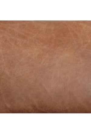 Modern European furniture - Ribbed Brown Leather Bench - www.oroa.com