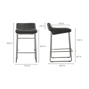 Modern European furniture - Leather Backless Counter Stools (2) - www.oroa.com