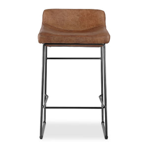 Modern European furniture - Leather Backless Counter Stools (2) - www.oroa.com