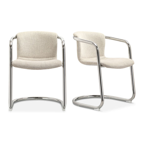 Cantilevered Dining Chair Set (2) | Novi Living Freeman | Oroa.com