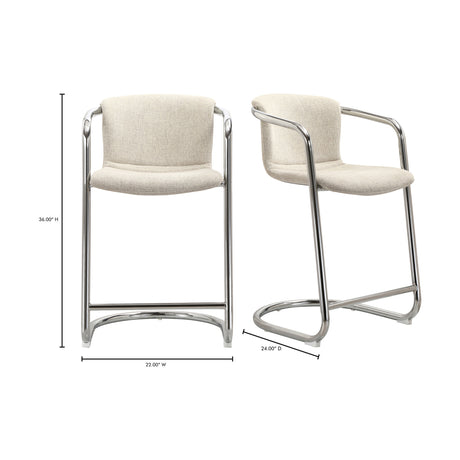 Modern European furniture - Cantilevered Counter Stool Set (2) - www.oroa.com