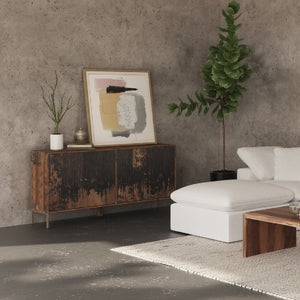 Modern European furniture - VIntage Look Wooden Sideboard - www.oroa.com