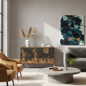 Modern European furniture - VIntage Look Wooden Sideboard - www.oroa.com