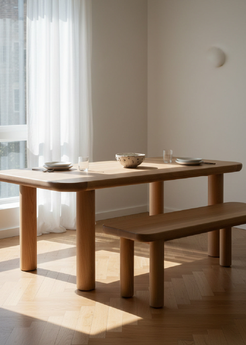 Modern European furniture - Scandinavian Style Oak Dining Table - www.oroa.com