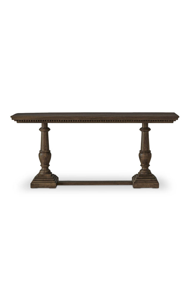 Modern European furniture - Brown Mango Wood Console Table - www.oroa.com