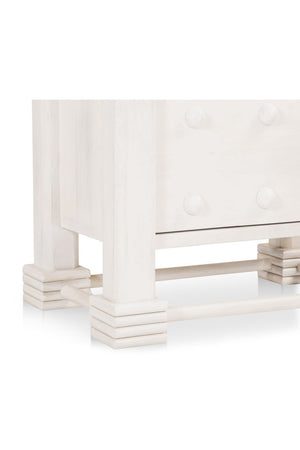 Modern European furniture - Whitewashed 2-Drawer Nightstand - www.oroa.com