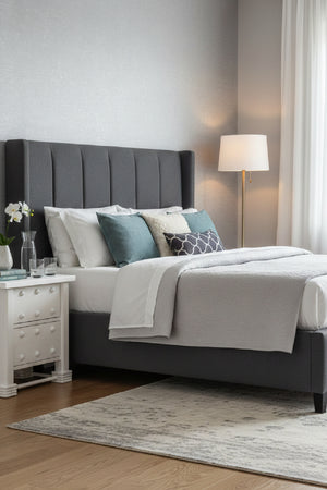 Modern European furniture - Whitewashed 2-Drawer Nightstand - www.oroa.com