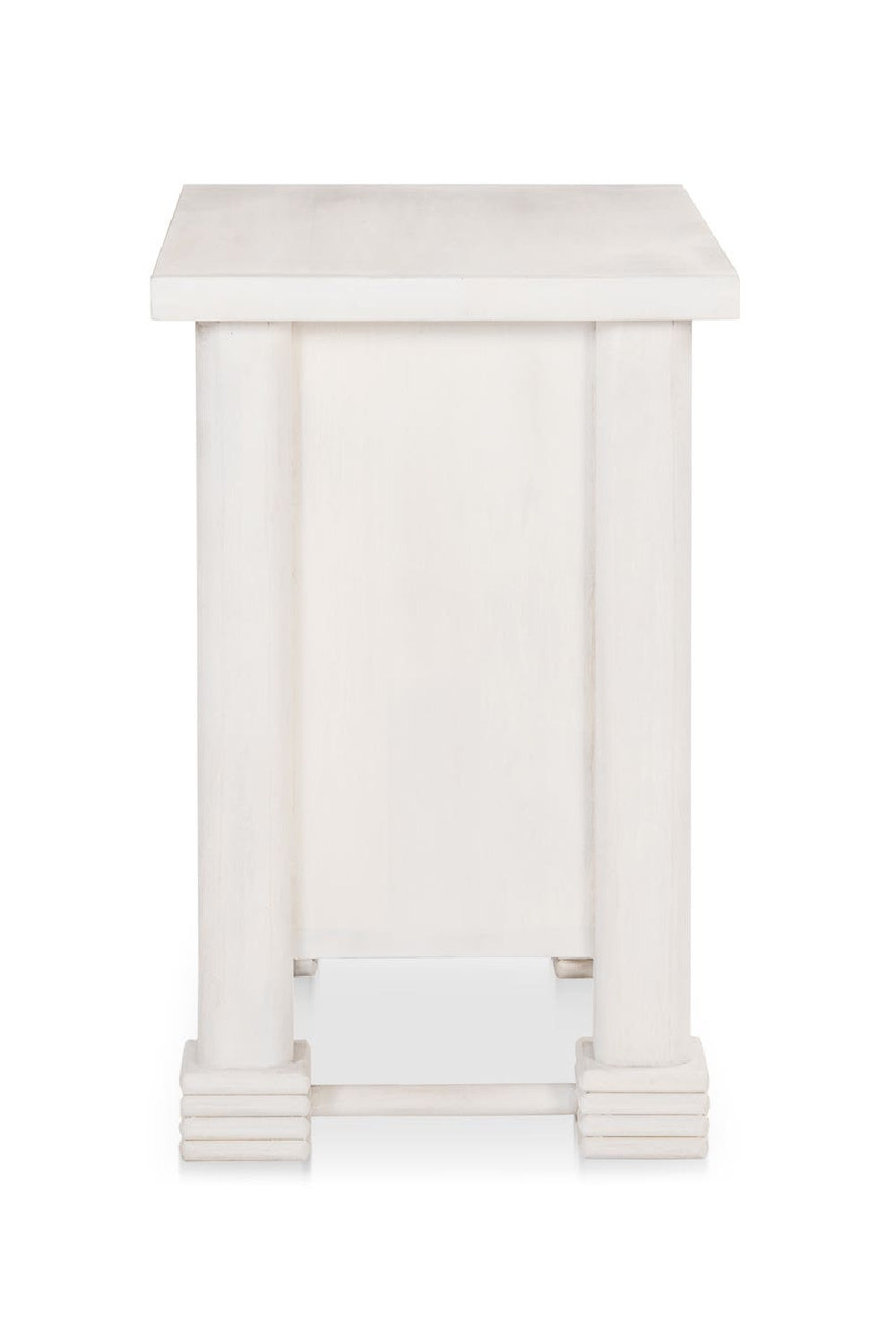 Modern European furniture - Whitewashed 2-Drawer Nightstand - www.oroa.com